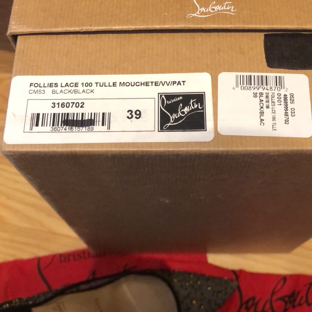 Christian Louboutin Lace size 39 heels - Picture 5 of 7